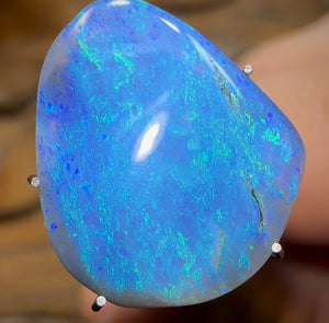 5.6cts - Lightning Ridge Semi Black Opal - Opal Whisperers