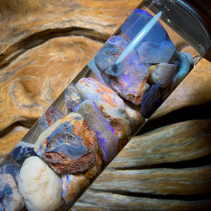Wild Card! 132.4cts - Lightning Ridge Opal Vial
