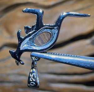 Sterling Silver - Blue/Green Boulder Opal Doublet ROO Pendant. Multiple Available - Opal Whisperers