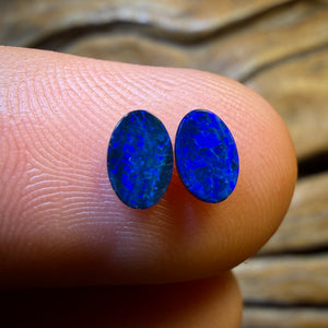 TGIF 0.7cts - Australian Boulder Opal Doublet Pair