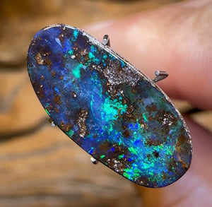 6.1cts - Winton Seam Opal. Reef Pattern - Opal Whisperers