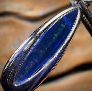 Sterling Silver - Queensland Boulder Opal Doublet Pendant