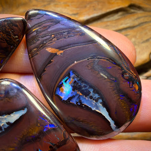 Half Price Card! 267.6cts - Yowah Nut Tribal Opal Trio Parcel. Australian Opal