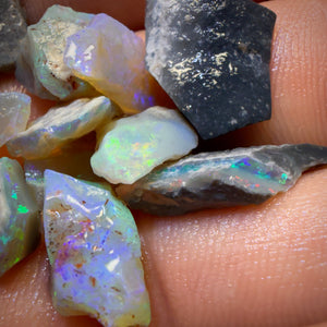 38cts - 20x Lightning Ridge Opal Rough Parcel