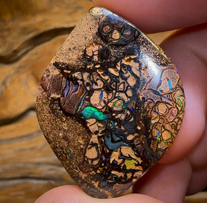 93.2cts - Yowah Nut Tribal Opal. Double Sided - Opal Whisperers