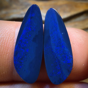 5.8cts - Australian Boulder Opal Doublet Pair