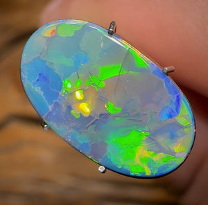 4.7cts - Large TOP Australian Boulder Opal Doublet - Opal Whisperers