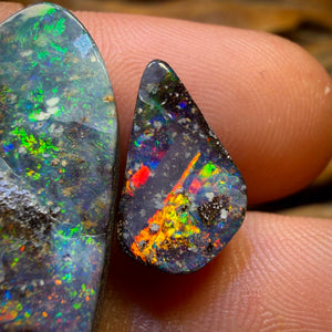 20.6cts - Top Australian Boulder Seam Opal Pair