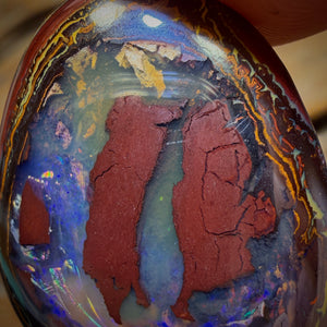 🔨 AUCTION 🔨 50.2cts - Yowah Nut Partial Crystal Centre Opal. Australian Boulder Opal