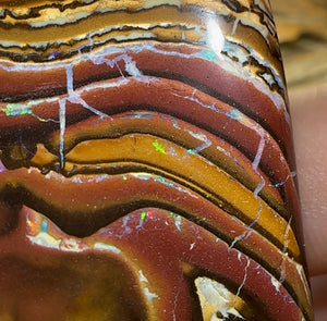 265cts - Australian Boulder Opal Specimen Yowah Tribal Landscape - Opal Whisperers