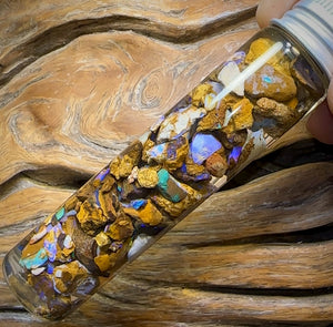 136.4cts - Vial of Australian Boulder Opal Rough from Yowah