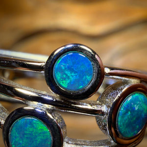 🔨 AUCTION 🔨 Sterling Silver - Queensland Boulder Opal Doublet Ring