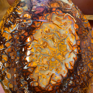 Bargain Card Big Big Stone! 265.9cts - Tribal Queensland Boulder Opal from Yowah. Double Sided