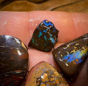 145cts- 7x Tribal Queensland Boulder Opal Rubs