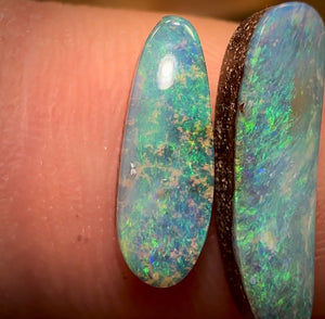 3.15cts - Australian Boulder Seam Opal Pair