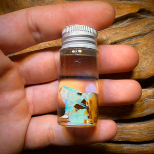 🔨 AUCTION 🔨 14.9cts - Vial of Rare Yowah Wood Fossil Crystal Opal Rough