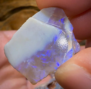 86.2cts - 4x Lightning Ridge Crystal and Dark Opal Rough Parcel - Opal Whisperers