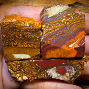 541.7cts - 3x Yowah Nut Rough Opal Parcel. Australian Opal