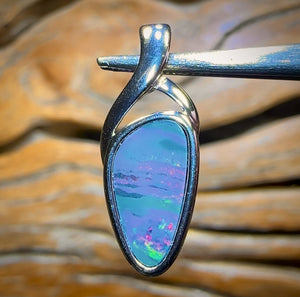 🔒Sterling Silver - WHOLESALE 9 PIECE PENDANT PARCEL. Australian Boulder Opal Doublet Jewellery