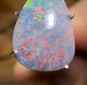 1.95cts - Solid Australian Black Opal from Lightning Ridge - Opal Whisperers