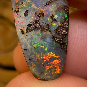6.4cts - Solid Natural Boulder Opal from Quilpy - Opalwhisperers