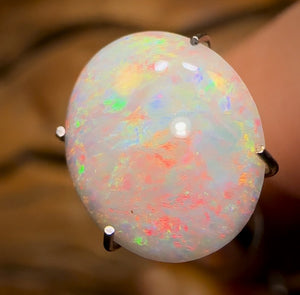 2,2 carats - Opale blanche rare d'Australie du Sud de Mintabie