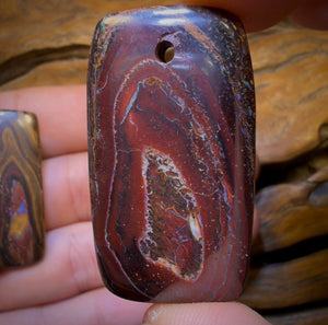 155.7cts - 3x Drilled Queensland Boulder Opals. Wholesale Parcel