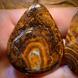 145.3cts - Tribal Queensland Boulder Opal Pair