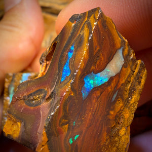 304.1cts – 3x Queensland Boulder-Opal-Rohsteinpaket aus Duck Creek