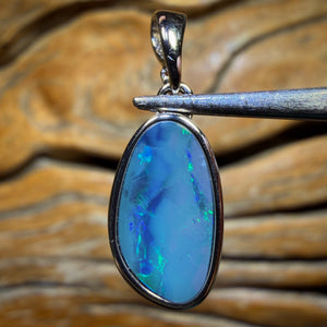 🔒Sterling Silver - WHOLESALE 9 PIECE PENDANT PARCEL. Australian Boulder Opal Doublet Jewellery