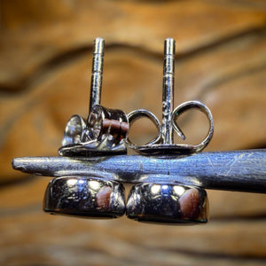 Best Seller Sterling Silver - Australian Boulder Opal Doublet Stud Earrings