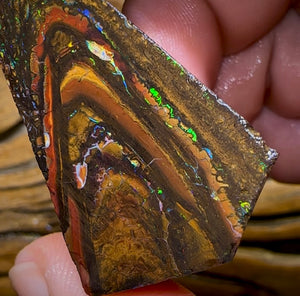 (Template) 178.4cts - Yowah Nut Rough Piece. TOP TRIBAL - Opal Whisperers