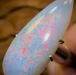 6.35cts - Rare Mintabie Crystal Opal. Decades Old ISAAC CUT - Opal Whisperers