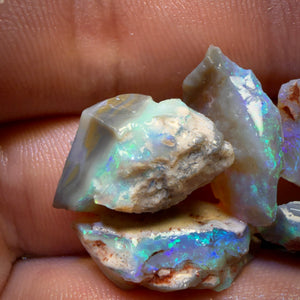 44.8cts - 5x Lightning Ridge Opal Rough Parcel
