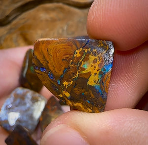 165cts - 8x Koroit Nut Rubs. Australian Boulder Opal - Opal Whisperers