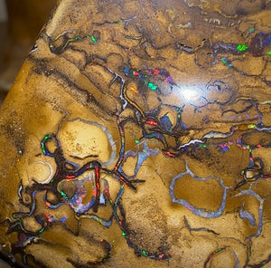 598cts - RED Yowah Tribal Art Boulder Opal Specimen Polished - Opal Whisperers