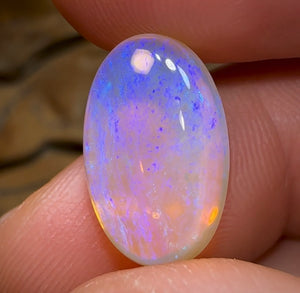 7.9cts - “Magic Crystal Bean” Lightning Ridge Crystal Opal - Opal Whisperers