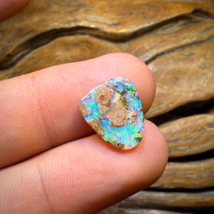 3.2cts - Yowah Nut Crystal Centre Opal. Australian Boulder Opal Double Siddd
