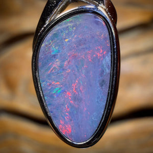 WILDCARD! Sterling Silver - Queensland Boulder Opal Doublet Pendant