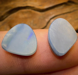 8.5cts - My favourite “Water Worlds” Lightning Ridge Opal Doublet Pair OLD SCHOOL