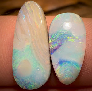 6.6cts - Australian Boulder Seam Opal Pair