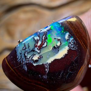 TGIF 8.8cts - Yowah Nut Partial Crystal Centre Opal. Australian Opal