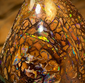 60.8cts - Top Tan Tribal Queensland Boulder Opal Double Sided