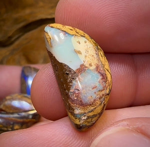 71.1cts - 5x Loose Queensland Boulder Opals. Wholesale Parcel Bargain - Opal Whisperers