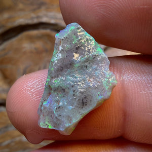 HDW 6.3cts - Lightning Ridge Dark Opal Rough Piece