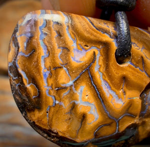 29 x 20mm - Drilled Tribal Queensland Boulder Opal Necklace