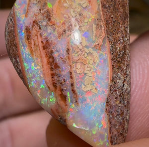 34.6cts - Australian Boulder Pipe Opal Parcel. Heritage Collection Red Fire - Opal Whisperers