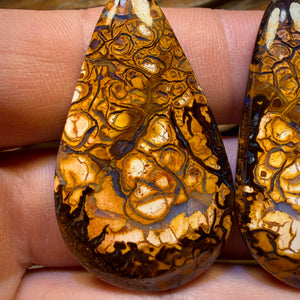 75.6cts - Tribal Queensland Boulder Opal Pair
