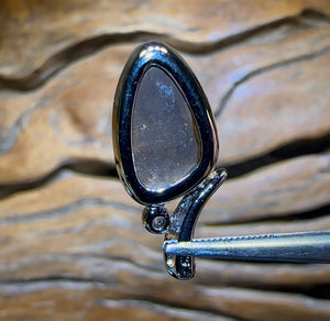 Best Blue Green Big Sterling Silver - Queensland Boulder Opal Doublet Pendant - Opal Whisperers