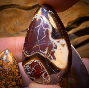 195.3cts - 3x Australian Tribal Boulder Opal’s. Wholesale Dealers Parcel